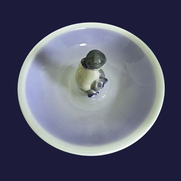 Vintage Royal Copenhagen 1967  Trinket Plate w/ Mermaid. Hand Painted Denmark - Picture 3 of 6